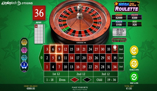 Mega Fire Blaze Roulette Live (Playtech Origins) Image 2